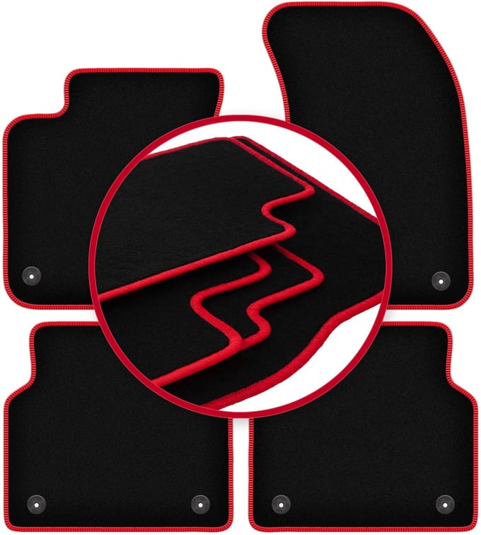 CARLUX-RED automatten voor: Audi A8 D4 sedan (2009-2017)