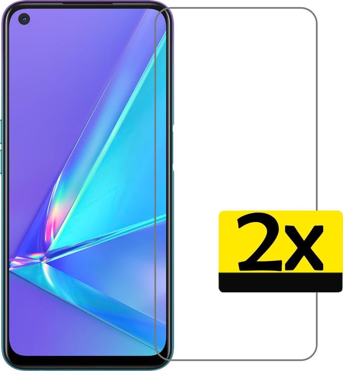 Screenprotector - Geschikt voor OPPO A72 - 2 Stuks - Extra Sterk - Beschermglas - Gehard Glas - Tempered Glass - Screen Protector