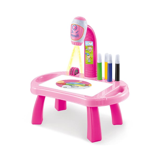 Kinderen leren bureau Traceren en tekenen Projector kunst tekenbord Projectie traceren schildertafel roze
