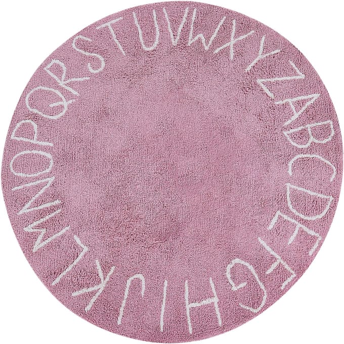 VURGUN - Vloerkleed - Roze - 120 cm - Katoen