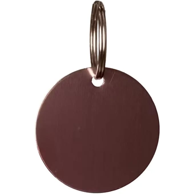 Grooming Deluxe - Naamplaatje rond size S 2,2cm oude roos