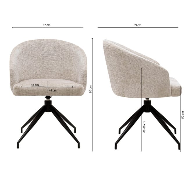 Kick Collection Kick draaistoel merle -