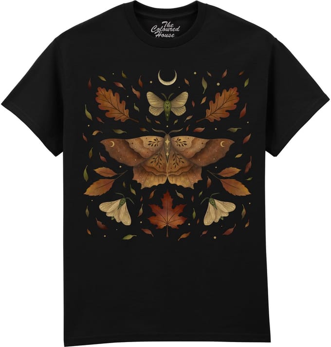 Mot Autumn Moth The Coloured House T-shirt S