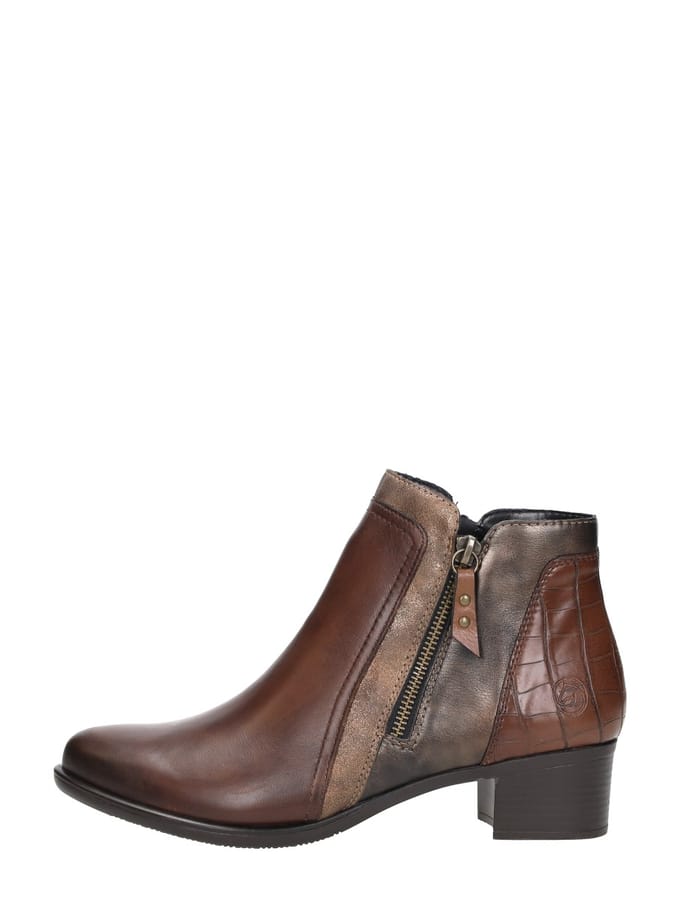Remonte Dames Enkellaars - R5172-23 Bruin/Combi - Maat 41