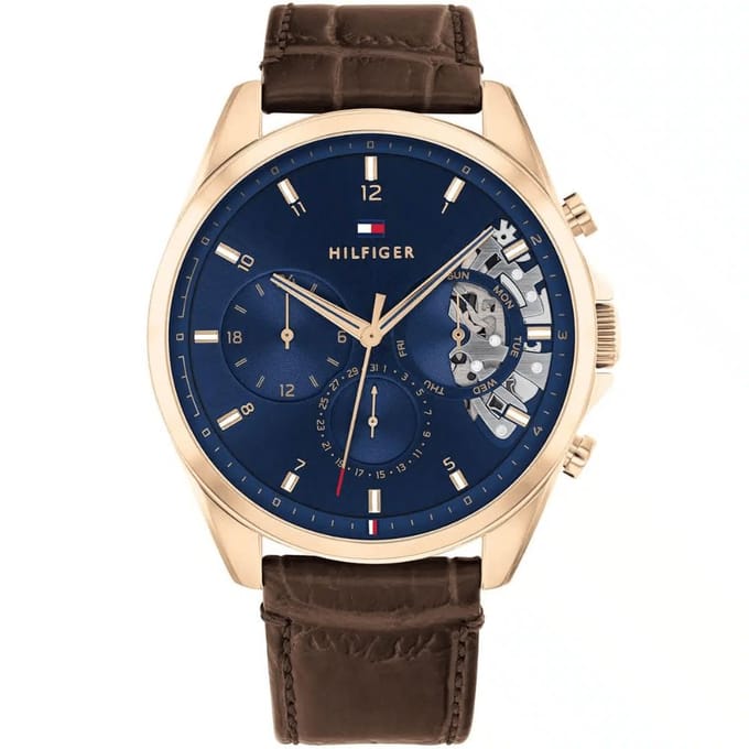 Tommy Hilfiger 1710453 Baker Chronograaf Herenhorloge 43.5mm bruin
