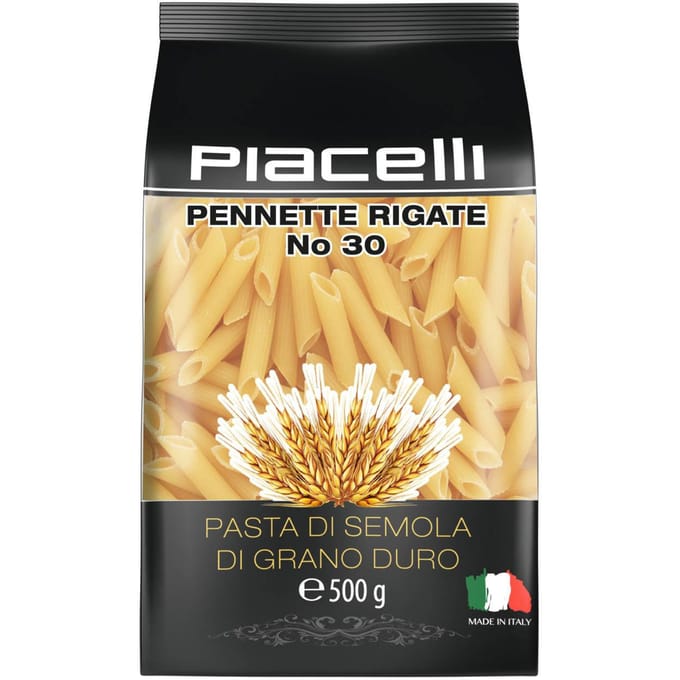Piacelli Pennette Rigate Pâtes de Semoule 500 g