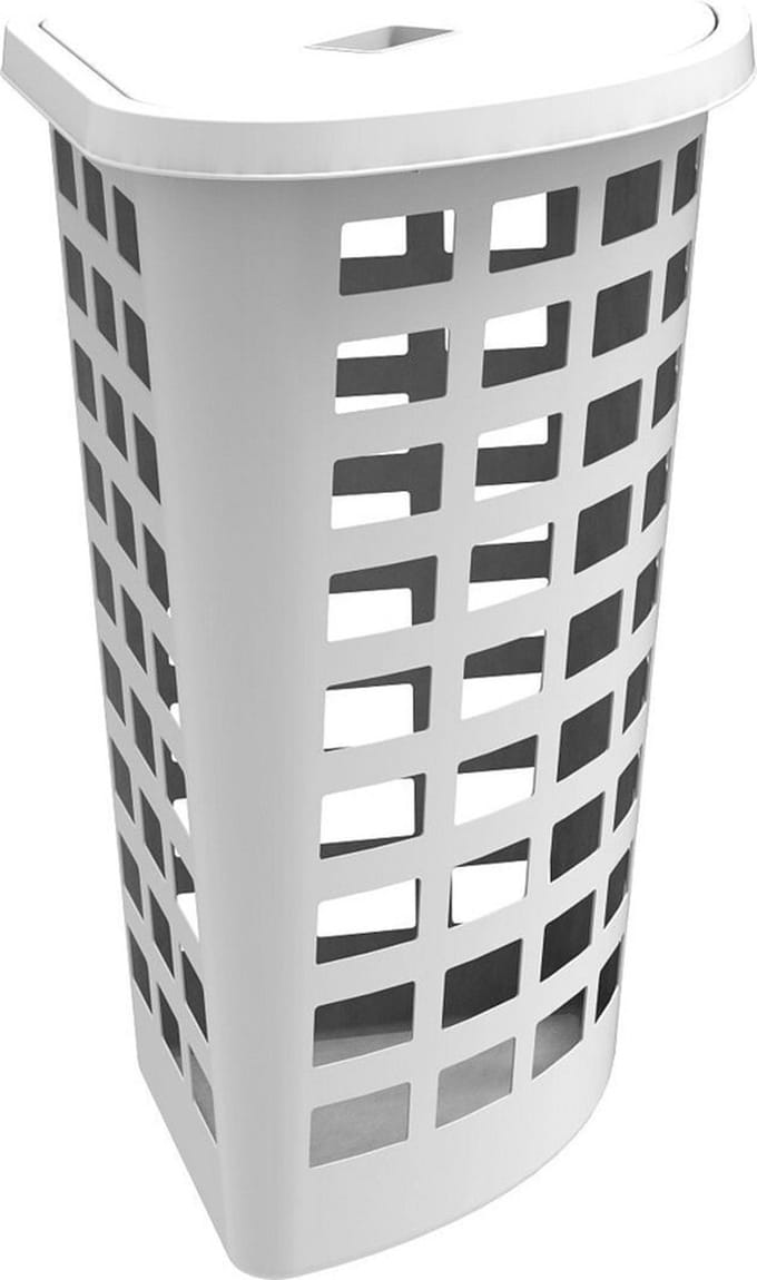 ‎Wasmand Boston Plast Team 54L wit/hoek‎