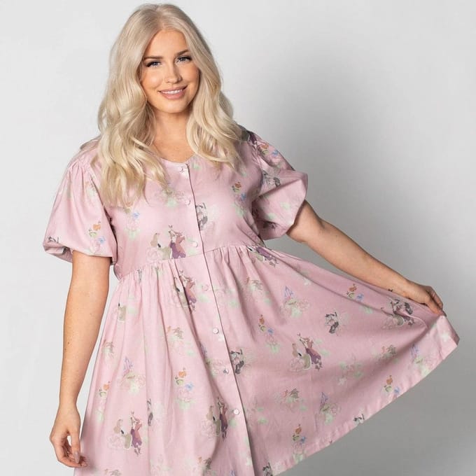 Cakeworthy Sleeping Beauty Puffy Sleeve Dress - M