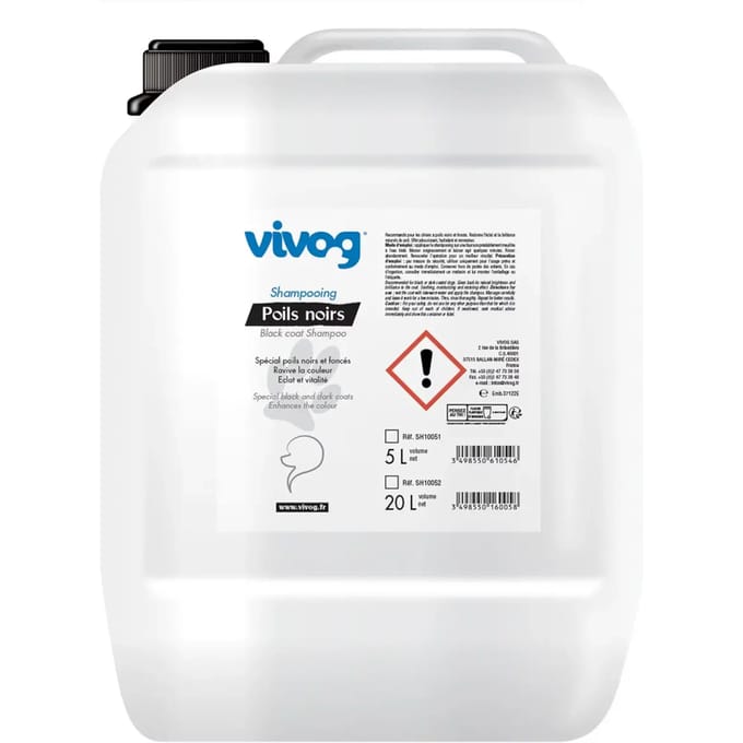 Honden shampoo voor zwart haar Vivog