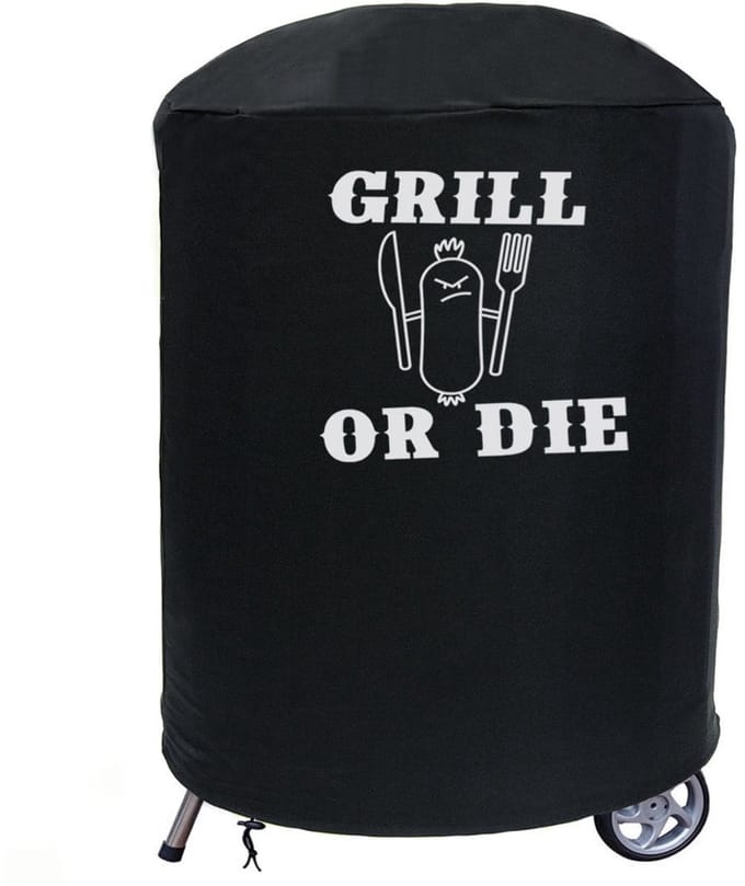 FEROCITY - Grillhoes - 59-69 cm x 90 cm - Waterdicht - UV-bestendig - Polyester - Zwart