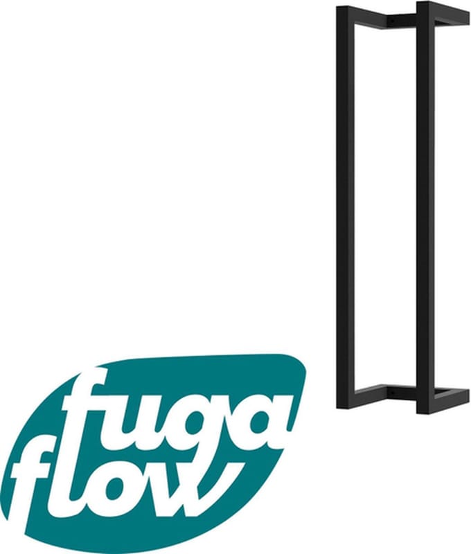 FugaFlow Eccelente Acces Handdoekrek - 60x12.5x12.5cm - Mat zwart