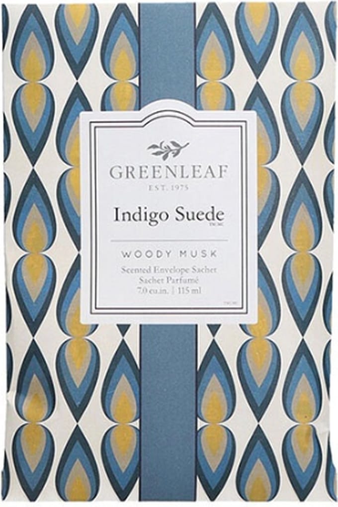 Greenleaf geurzakje Indigo Suede 4 stuks