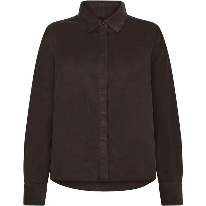 Vrouwen lange mouwen velours shirt KnowledgeCotton Apparel