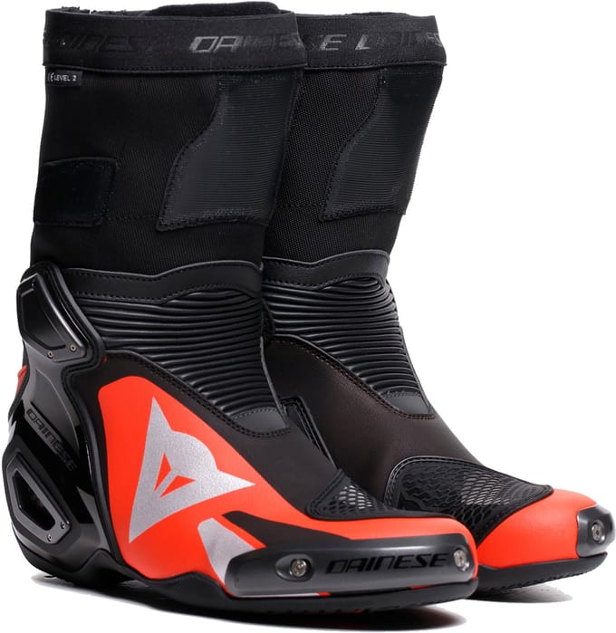 Dainese Axial 2 Laarzen Zwart Rood Fluo - Laars