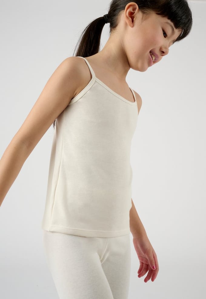 Damart - Cami top Thermolactyl Sensitive - Kinderen - Wit - 4 JAAR