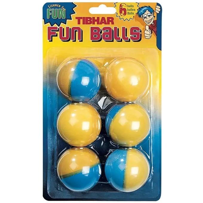 Tibhar Fun Balls Tweekleurig - Ping Pong Ballen