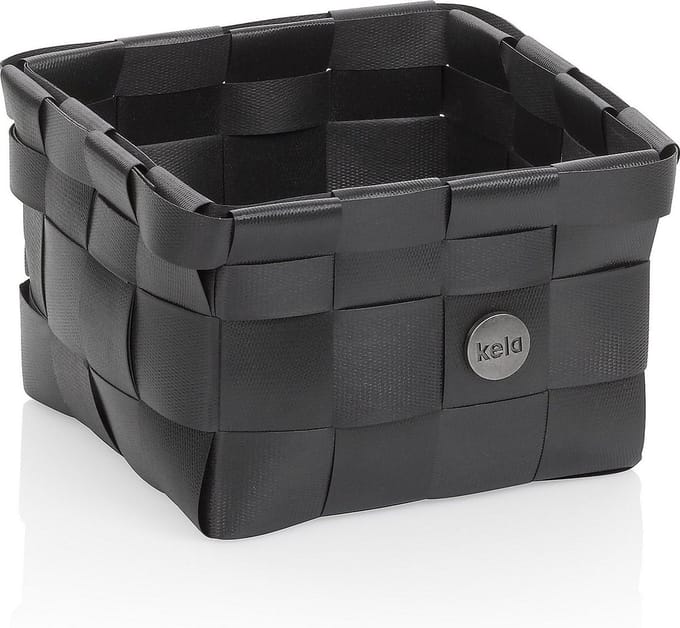 Kela Badkamer - Neo Mand 15x15x10 cm - Polypropyleen - Zwart