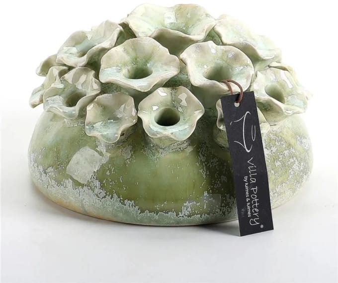 Groene Bloemen Tuitvaas Suus D18xH11
