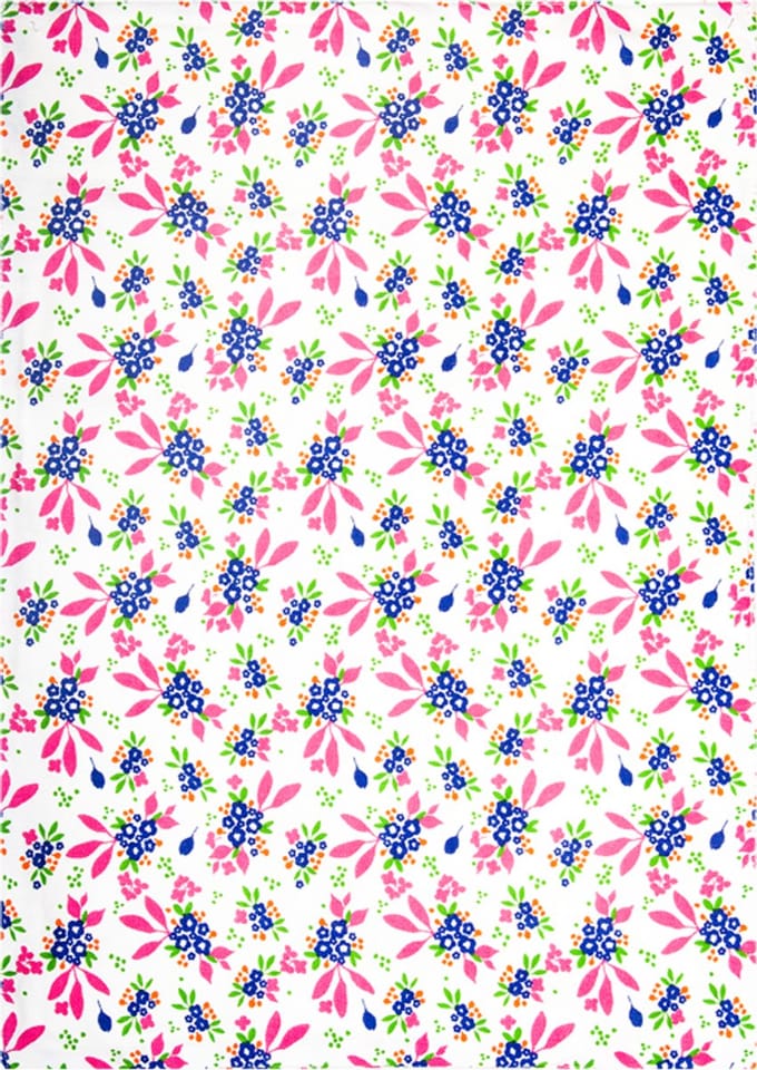 Kitsch Kitchen placemat Mercado de Flores blauw