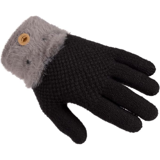 Trespass Gebreide Lunark Handschoenen voor Kinderen/Kinderen (Donkergrijs)