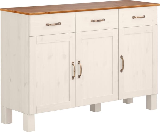 Alby-Dressoir Massiv den Wit honing