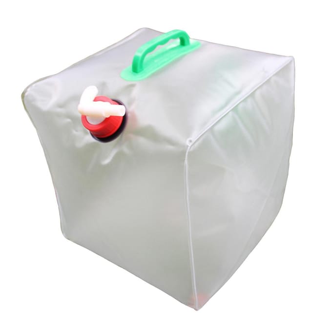 Outdoor Opvouwbare Draagbare Transparante EVA Waterzak ultralicht Grote Capaciteit(20L) white