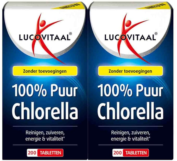 Lucovitaal - Chlorella Puur - 2 x 200 tabletten - Voordeelverpakking