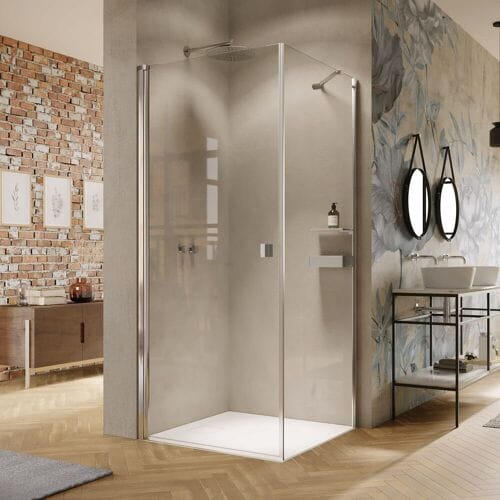 HÜPPE Solva partially framed swing door 90 x 200 cm, left S20102092321