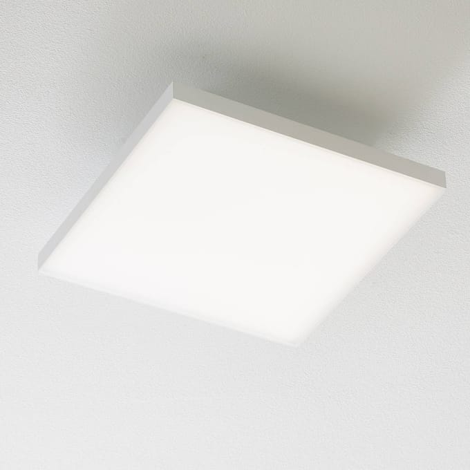 LED plafondlamp FRAMELESS, wit, instelbare lichtkleur, afstandsbediening, 25-45W, vierkant, B300xD300