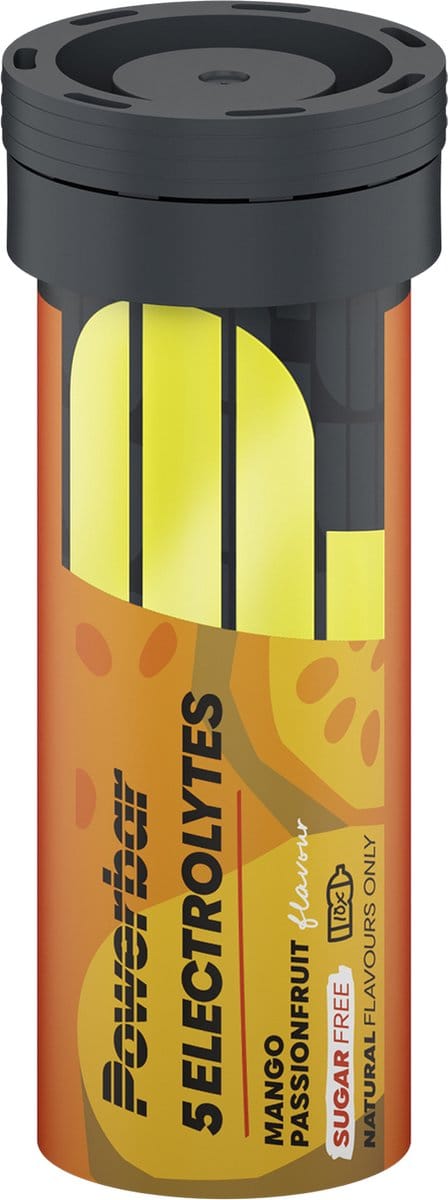 Powerbar Sportdrank Electrolyte Tabs - Met 5 Elektrolyten - Mango Passievrucht - 10 tabletten