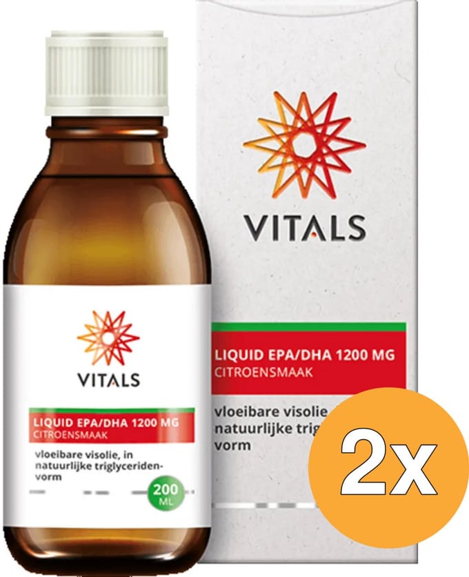 2x Vitals Liquid EPA/DHA 1200 mg (200 ml)