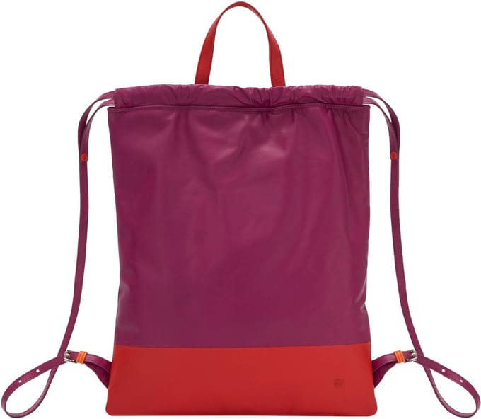 DuDu Linosa Dagrugzak Leder 42 cm - fuchsia