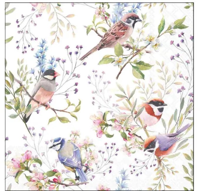 Ambiente - Servetten - Klein - Busy Birds