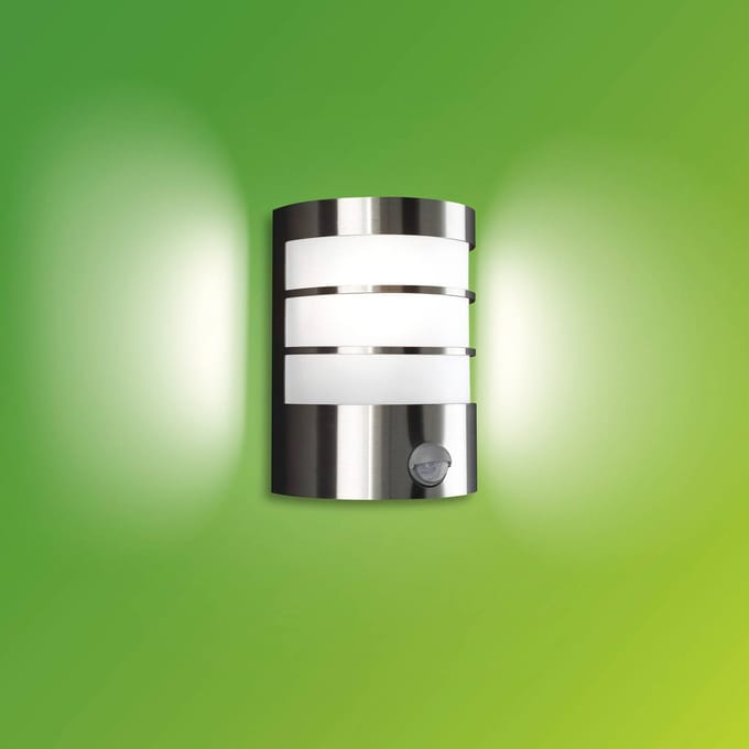 Philips Calgary wall lantern inox 1x60W 230V IR (sensor)