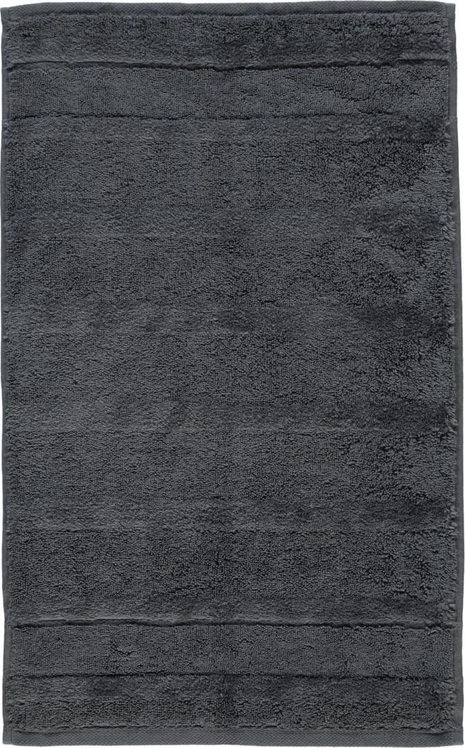 Cawo Noblesse2 Uni Gastendoekje - Antraciet 30x50