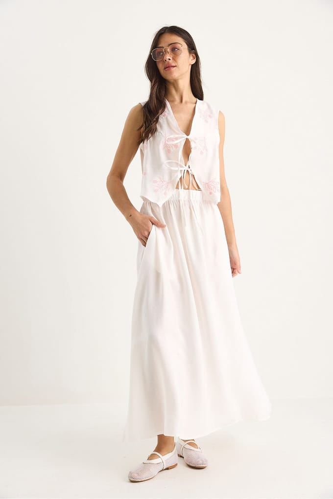 Blouse-Rok Co-ords met Striksluiting