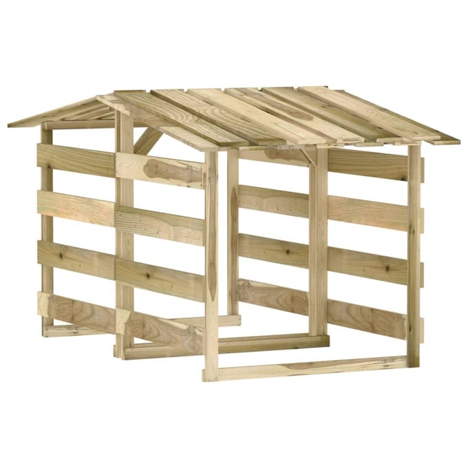vidaXL - Pergola's - met - dak - 2 - st - 100x90x100 - cm - geïmpregneerd - grenenhout