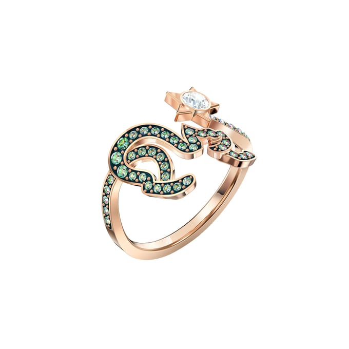 Swarovski Cattitude Verfijnde Sfeer Kristallen Ring Damesringen 5572169+5566725+5572170 52 beige