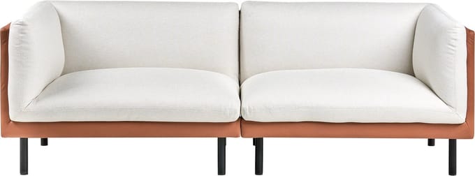 VORGOD - Driezitsbank - Gebroken wit/Bruin - Polyester
