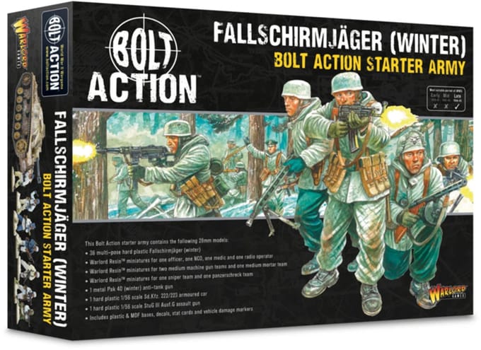 Fallschirmjager (winter) starter army (Bolt action nieuw)
