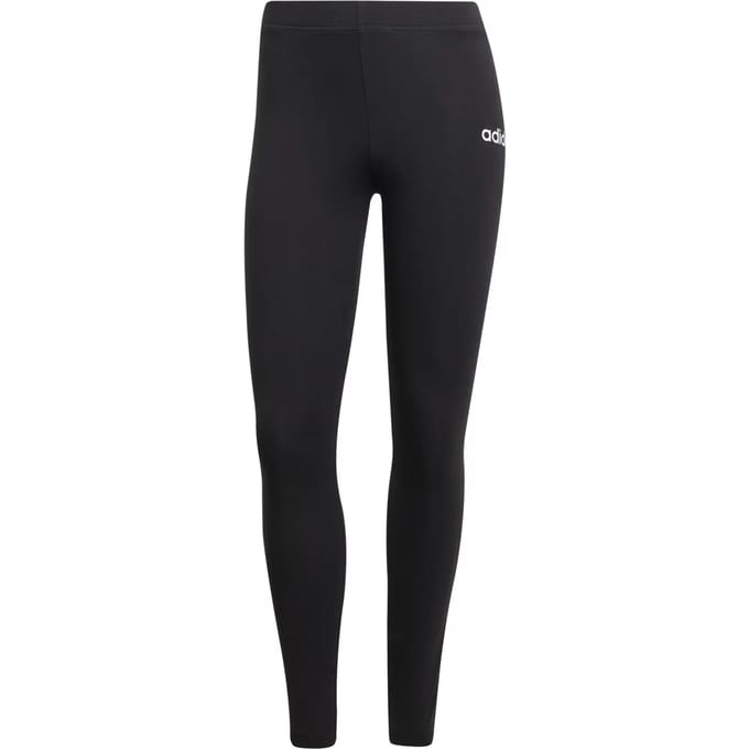 Adidas Sportswear Essentials Linear Katoenen Legging - Dames - Zwart