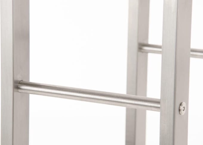 CLP Keri - Brandhoutrek - RVS 25x60x100 cm