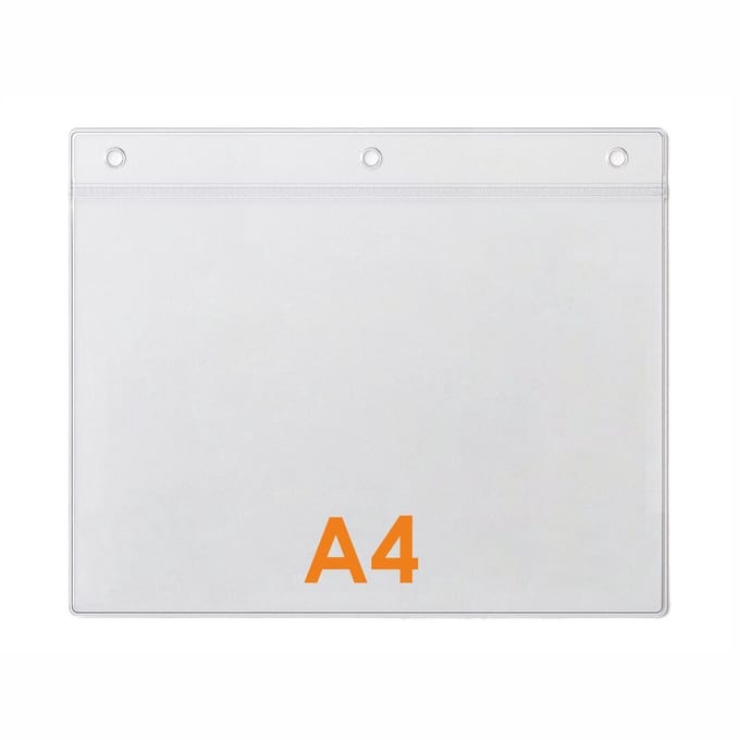 10 stuks - A4 Prijskaarthoesje / Meubelkaarthoes / Kaarthouder / Badgehouder - Type PHS-A4-Liggend