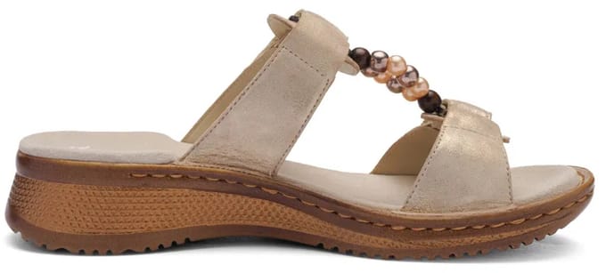 Ara Hawaii - dames sandaal - Beige - maat 37 (EU) 4 (UK)