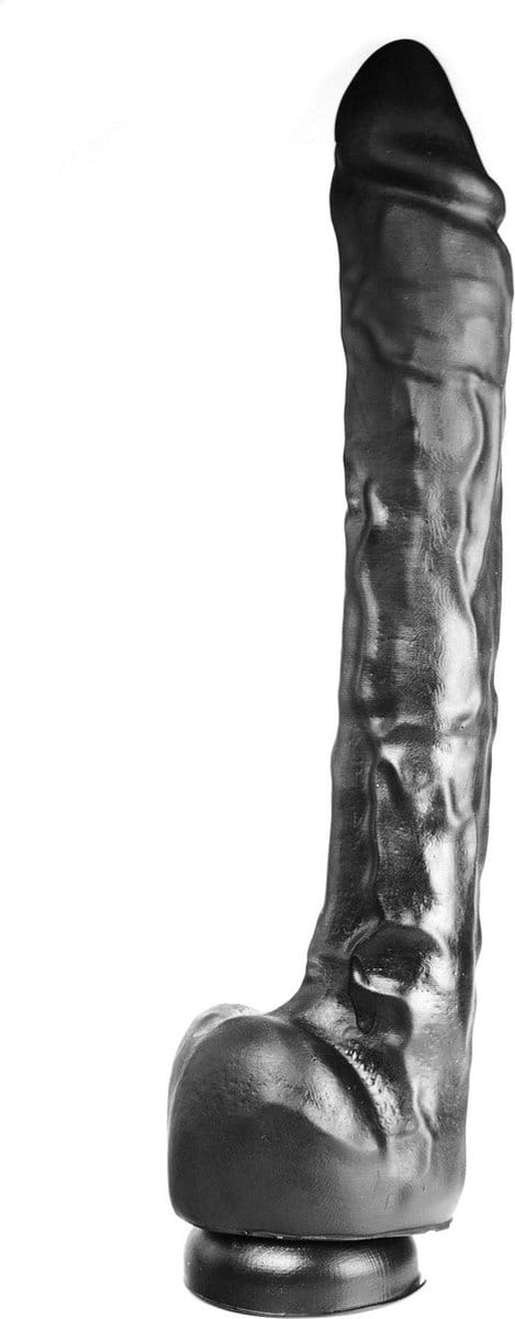 515 line - Dildo - Lengte 37 cm - Diameter 4.4 cm Met Zuignap - Zwart