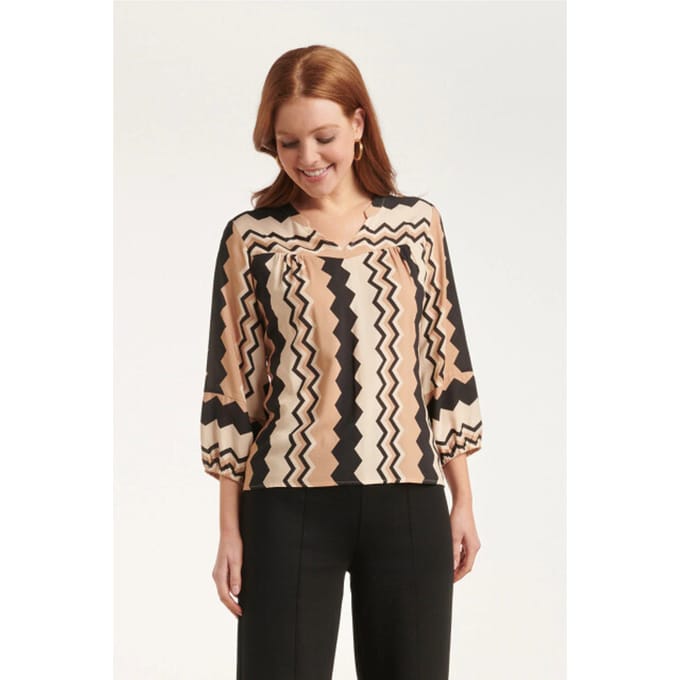 Smashed Lemon 24529 zigzag top |