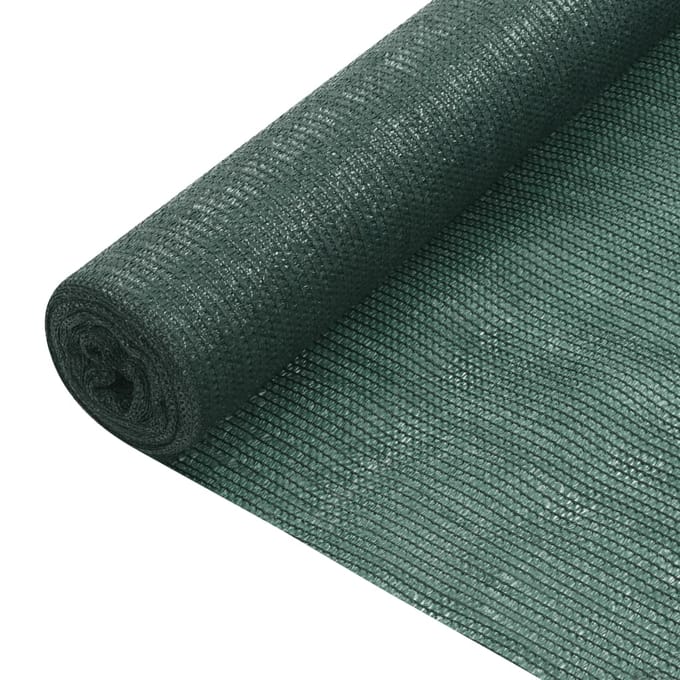 vidaXL - Privacynet - 75 - g/m² - 3,6x25 - m - HDPE - groen