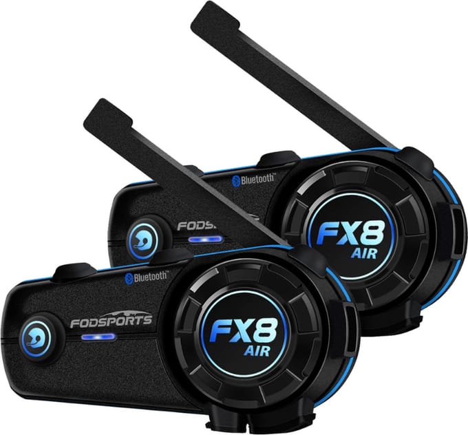 Intercom Motor Helm - Motorhelm Headset - Motor Intercom - Motor Communicatie - 2 Stuks - Bluetooth 5.0 - Motor Rijden