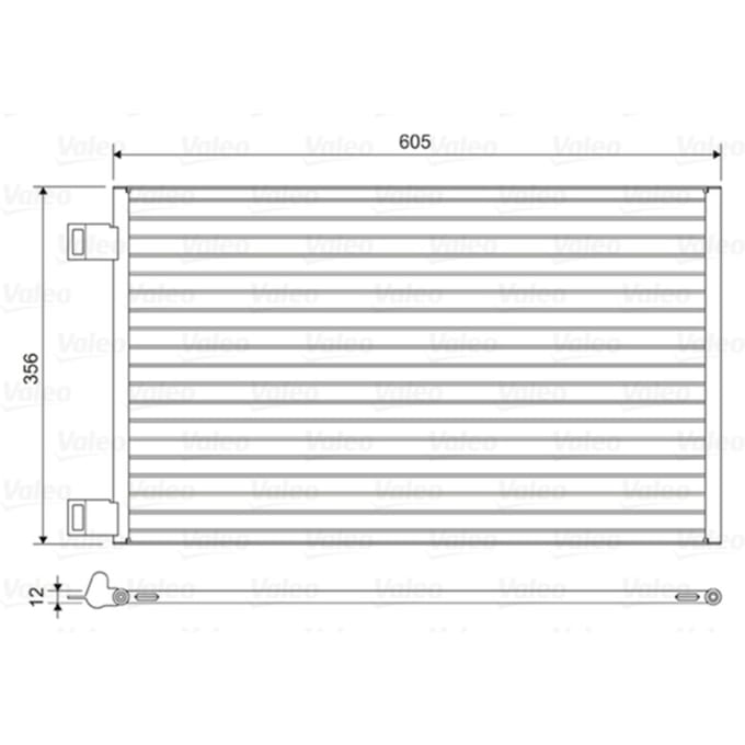 Condensator, airconditioning VALEO 822553