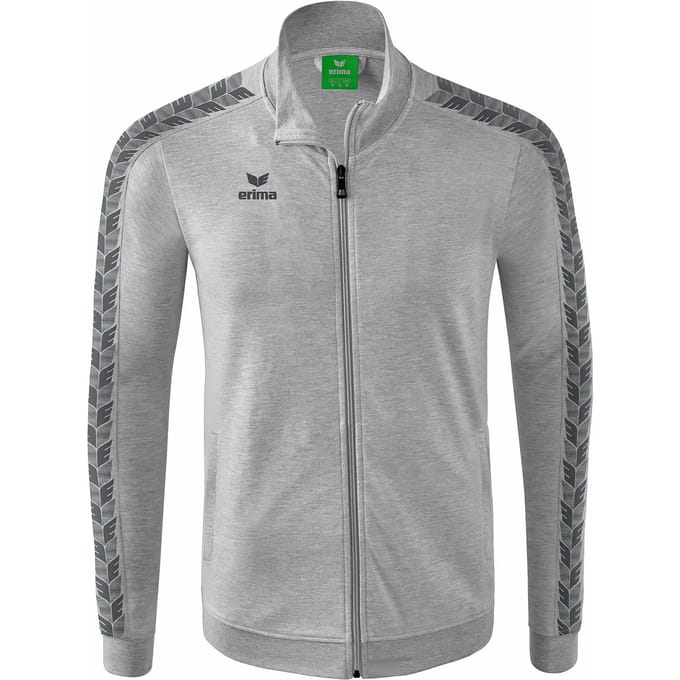 Erima Essential Team Tracktop Jack Kinderen - Slate Grey / Licht Grey Melange | Maat: 152